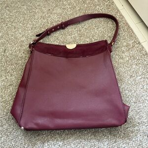 Elegant Burgundy Shoulder Bag